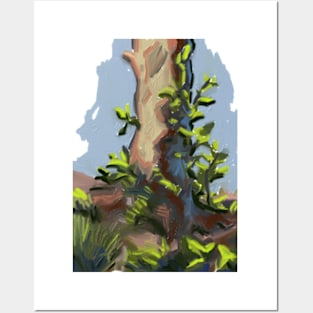 Oil sketch of a tree Posters and Art